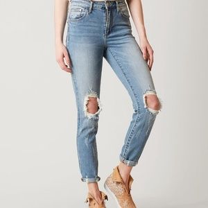 GILDED INTENT HIGH RISE ANKLE SKINNY STRETCH JEAN
